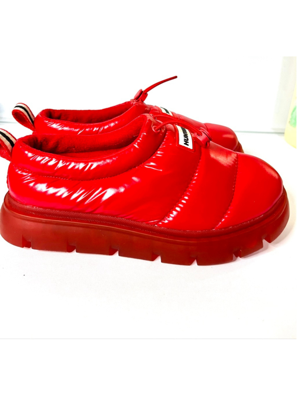$140 Hunter Women’s Madison Red Insulated Water Resistant Mules Size 7M - Picture 5 of 10
